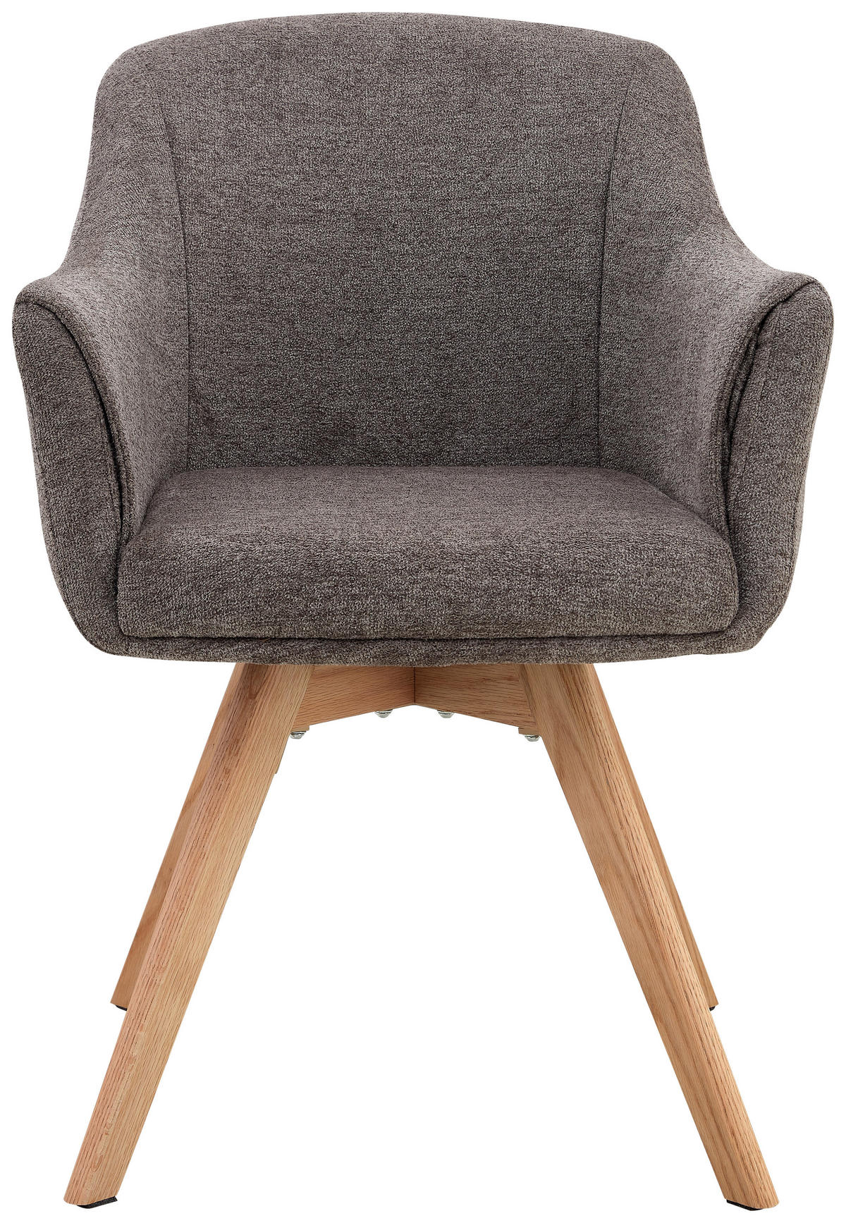 ARMLEHNSTUHL in Holz, Metall, Textil Braun  - Braun/Naturfarben, KONVENTIONELL, Holz/Textil (61/85,5/63,5cm) - Livetastic