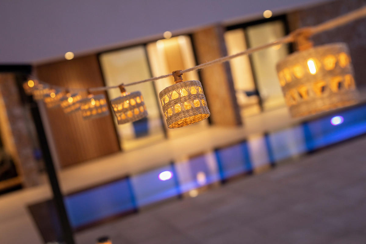 LED-AUßENLEUCHTE 800 cm   - Braun, LIFESTYLE, Naturmaterialien (800cm) - Newgarden