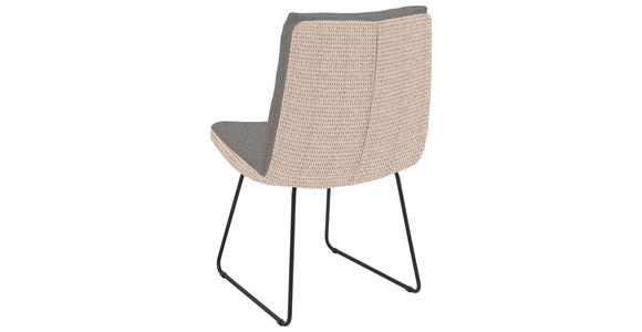 STUHL - Anthrazit/Schwarz, Design, Textil/Metall (50/90/68cm) - Valnatura