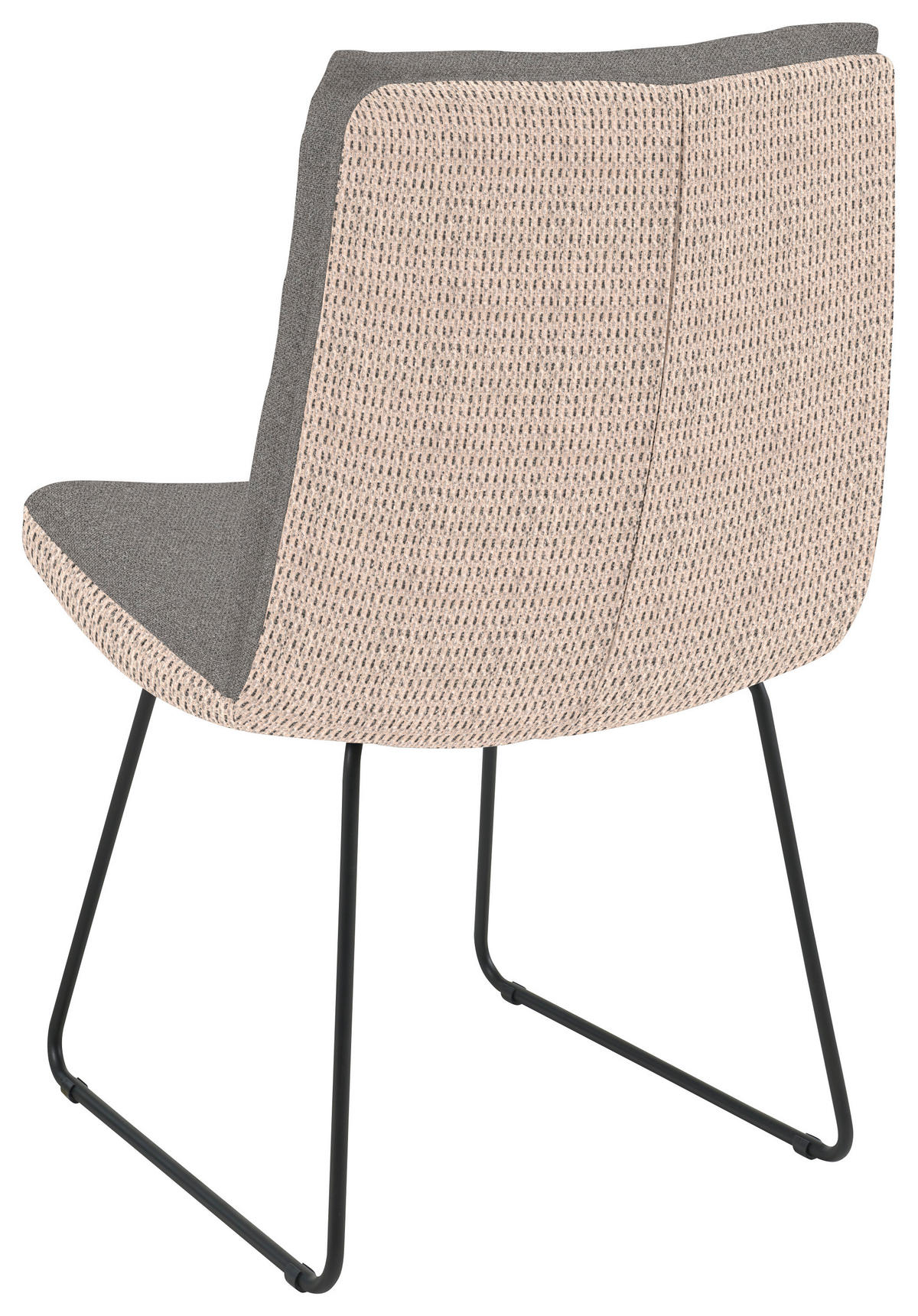 STUHL - Anthrazit/Schwarz, Design, Textil/Metall (50/90/68cm) - Valnatura