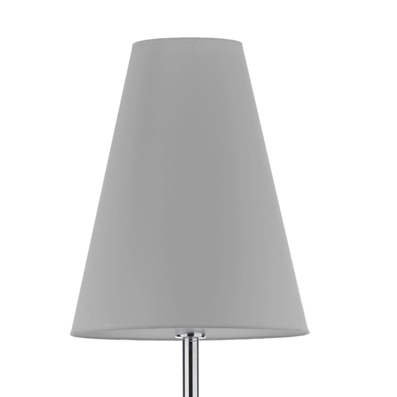 STEHLEUCHTE 35/180 cm    - Chromfarben/Grau, Design, Textil/Metall (35/180cm)
