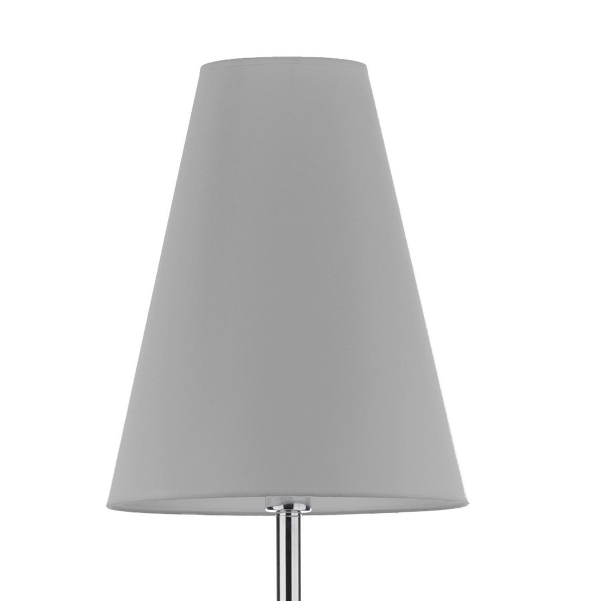 STEHLEUCHTE 35/180 cm    - Chromfarben/Grau, Design, Textil/Metall (35/180cm)