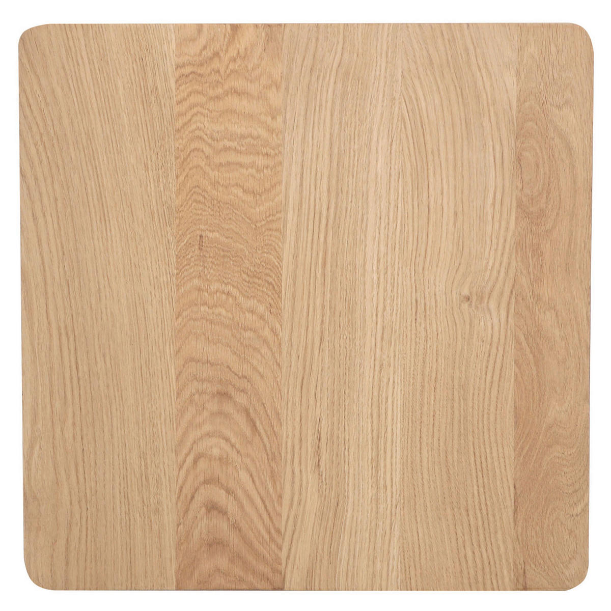 BEISTELLTISCH 43/43/45 cm Eiche massiv Eichefarben, Weiß, Naturfarben quadratisch  - Eichefarben/Weiß, Design, Holz/Metall (43/43/45cm) - Landscape