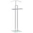 HERRENDIENER Chromfarben, Weiß - Chromfarben/Weiß, Design, Glas/Metall (46,50/119/30cm) - Xora