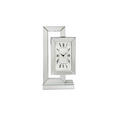 TISCHUHR Silberfarben 23,5/45,5/10,7 cm  - Silberfarben, Trend, Glas/Holzwerkstoff (23,5/45,5/10,7cm) - Ambia Home