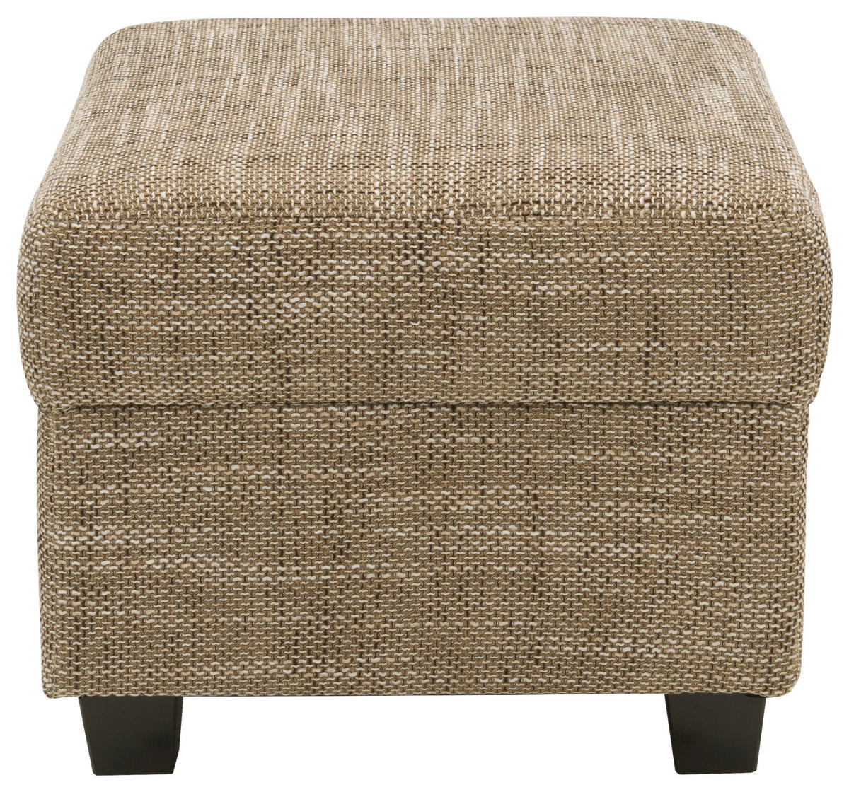 HOCKER Webstoff Braun, Beige  - Wengefarben/Beige, Design, Holz/Textil (67/41/52cm) - MID.YOU