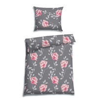 BETTWÄSCHE Seersucker 140/220 cm  - Grau, Design, Textil (140/220cm) - Florella