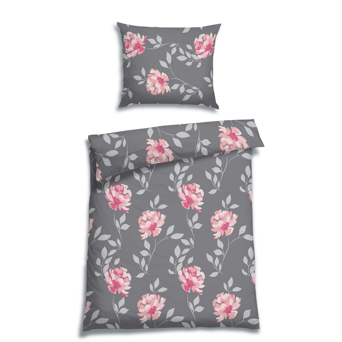 BETTWÄSCHE Seersucker 140/220 cm  - Grau, Design, Textil (140/220cm) - Florella