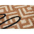 KOKOSMATTE MIX MATS HELLOGEOMETRIC 45X75 - Hellbraun/Schwarz, Basics, Naturmaterialien/Kunststoff (45/75cm) - Esposa