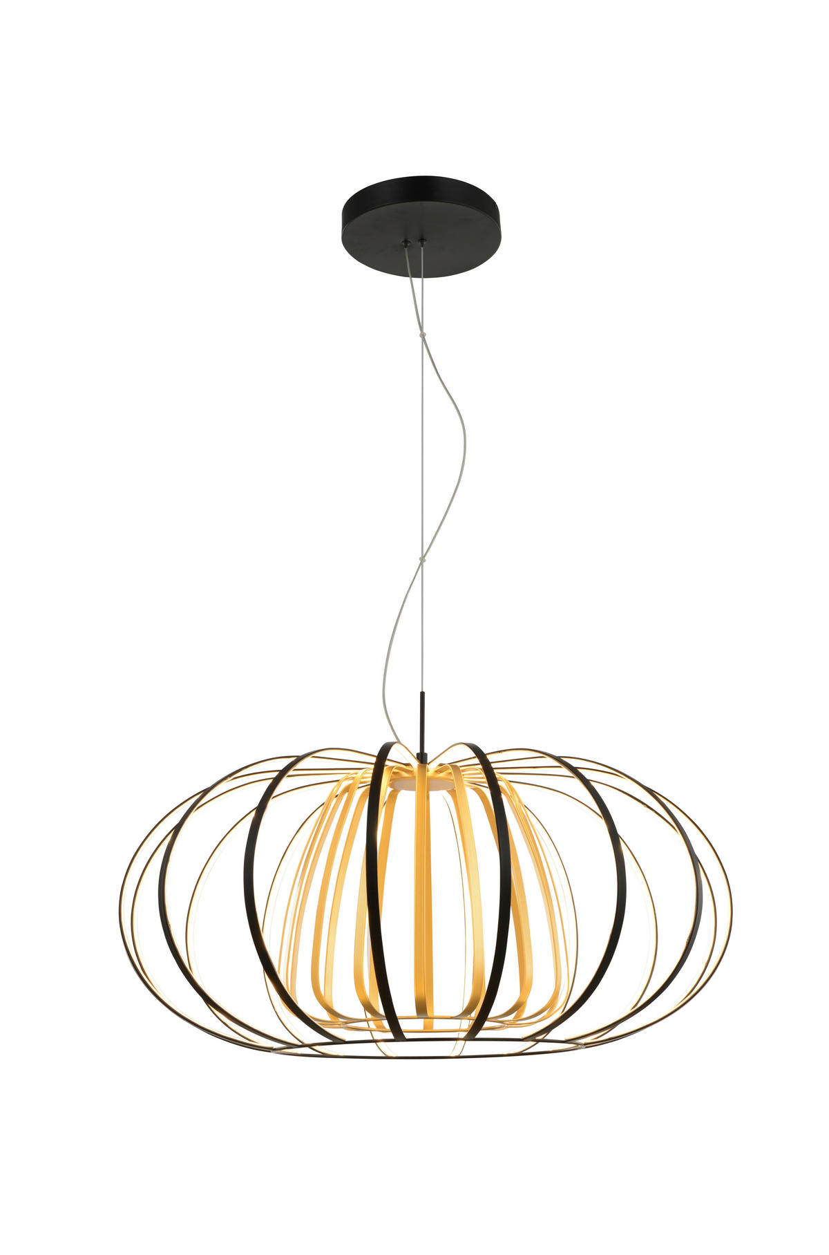 VISEČA LED-SVETILKA  Salo /5500 lm/3000 K// - zlate barve/črna, Design, kovina (55cm)