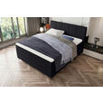 BOXSPRINGBETT 180/200 cm  in Schwarz  - Schwarz, KONVENTIONELL, Textil/Metall (180/200cm) - Carryhome