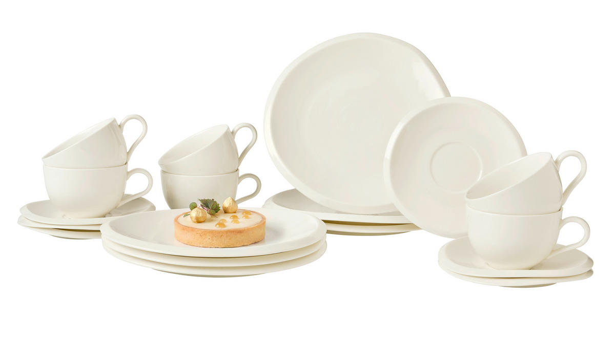 KÁVOVÁ SOUPRAVA porcelán keramika  - bílá, Trend, keramika - Dieter Knoll