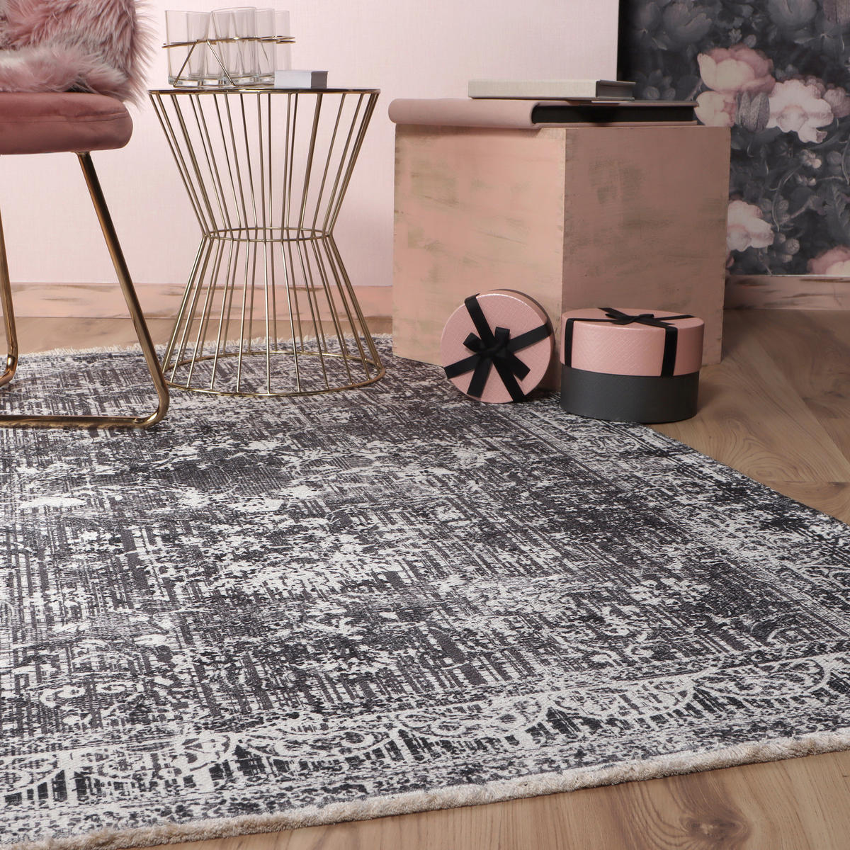 FLACHWEBETEPPICH 75/150 cm My Valencia  - Grau, Design, Textil (75/150cm) - Novel