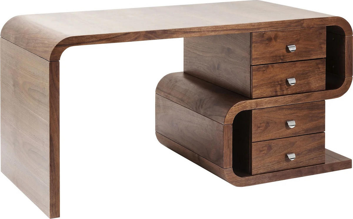SCHREIBTISCH 70/150/76 cm  in Braun  - Braun, Trend, Holz/Metall (70/150/76cm) - Kare-Design