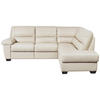 ECKSOFA  in Kombination Echtleder/Lederlook Weiß  248/201 cm  - Weiß, KONVENTIONELL, Leder/Kunststoff (248/201cm) - Livetastic