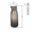 KARAFFE MIT TRINKGLÄSERN 2.09 L    - Braun, Trend, Glas - Novel