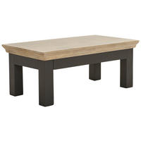 KONFERENČNÝ STOLÍK, sivá, prírodná farba, drevo, 100/40/55 cm - čierna/sivá, Natur, kov/drevo (100/40/55cm) - Livetastic