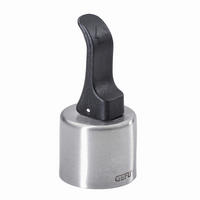 ZATVARAČ ZA FLAŠE - boja nerđajućeg čelika/crna, Osnovno, metal/plastika (8,0cm) - Gefu