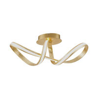 LED-DECKENLEUCHTE Melinda 64/24/24,5 cm   - Goldfarben, Design, Kunststoff/Metall (64/24/24,5cm) - Paul Neuhaus