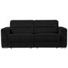 SCHLAFSOFA  in Schwarz  - Schwarz, KONVENTIONELL, Textil/Metall (202/86/92cm) - Sedda