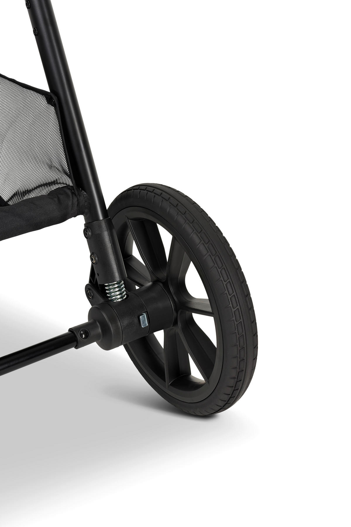 KINDERWAGENSET CLICC  - Schwarz, Basics, Textil/Metall (61/114/84cm) - Moon