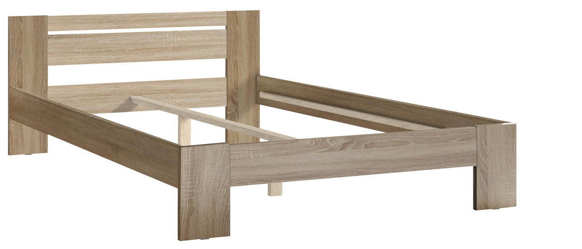 BETT 140/200 cm  in Sonoma Eiche  - Sonoma Eiche, KONVENTIONELL, Holzwerkstoff (140/200cm) - Carryhome