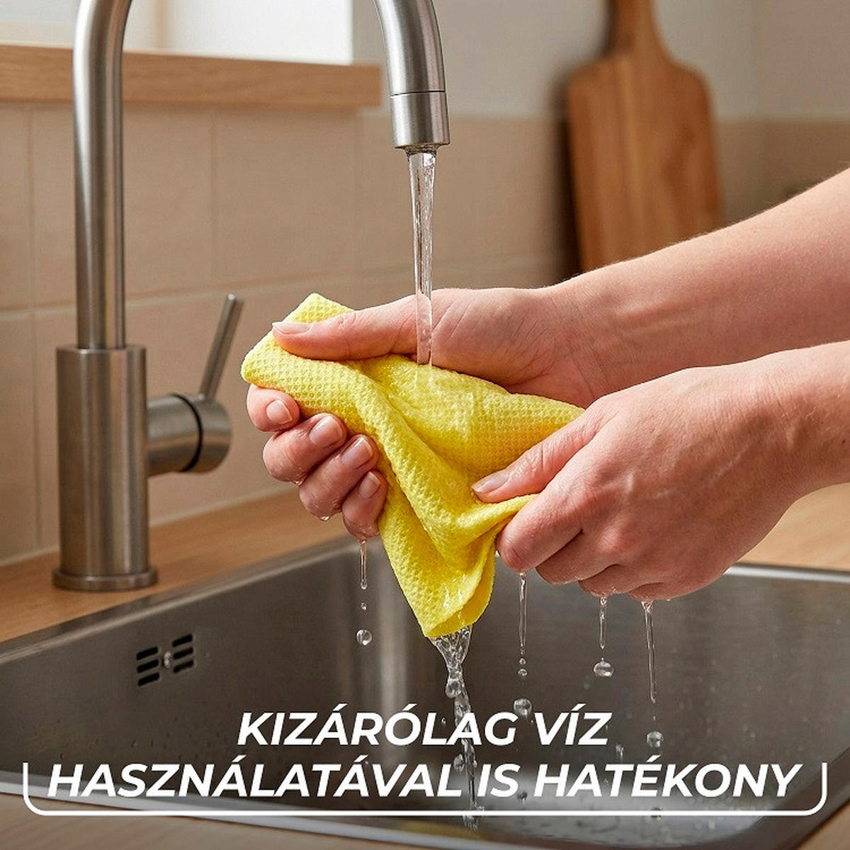 UTĚRKA Z MIKROVLÁKNA - žlutá, Basics, plast (32/34,5cm) - Vileda