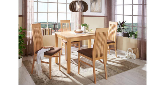 ESSTISCH in Holz, Holzwerkstoff 110(160)/70/76 cm - Buchefarben, KONVENTIONELL, Holz/Holzwerkstoff (110(160)/70/76cm) - Cantus