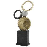 SCULPTURĂ - auriu/negru, Design, plastic (9,5/56,5/29cm) - Ambia Home