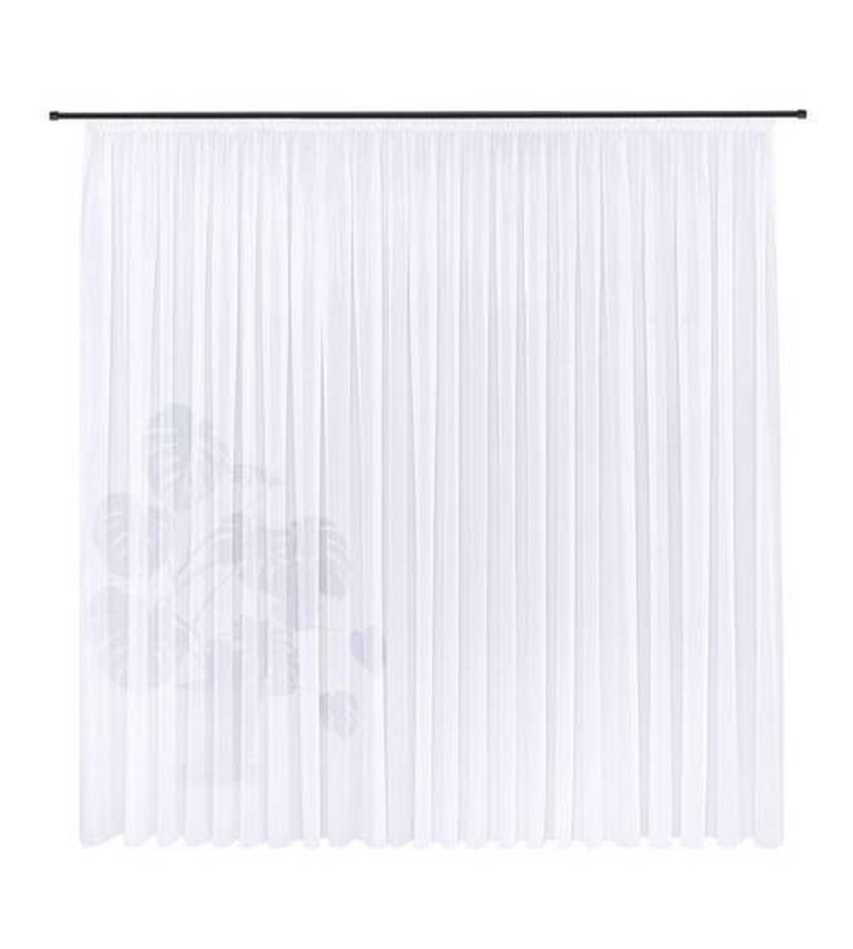 FERTIGSTORE  transparent  600/245 cm   - Weiß, Basics, Textil (600/245cm)