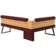 ECKBANK 195/155 cm  in Rot, Wildeiche  - Wildeiche/Rot, Design, Holz/Textil (195/155cm) - Venda