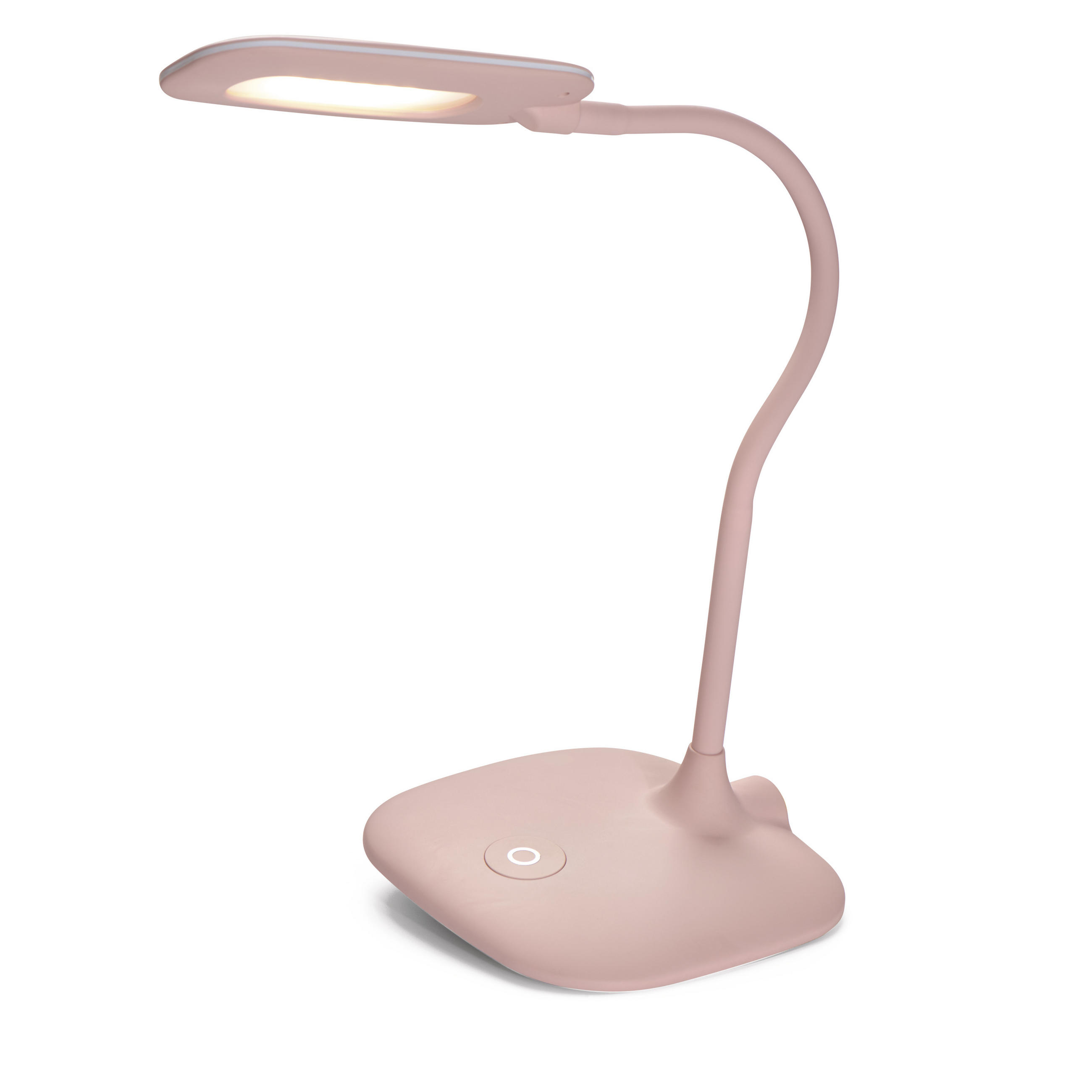 LAMPA NA PÍSACÍ STÔL, vypínač, - pink, Basics, plast (16/55/34,5cm)