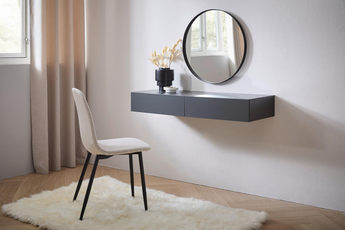 KONSOLENTISCH in Holzwerkstoff 110/40/16 cm   - Anthrazit, Design, Holzwerkstoff (110/40/16cm) - Hom`in