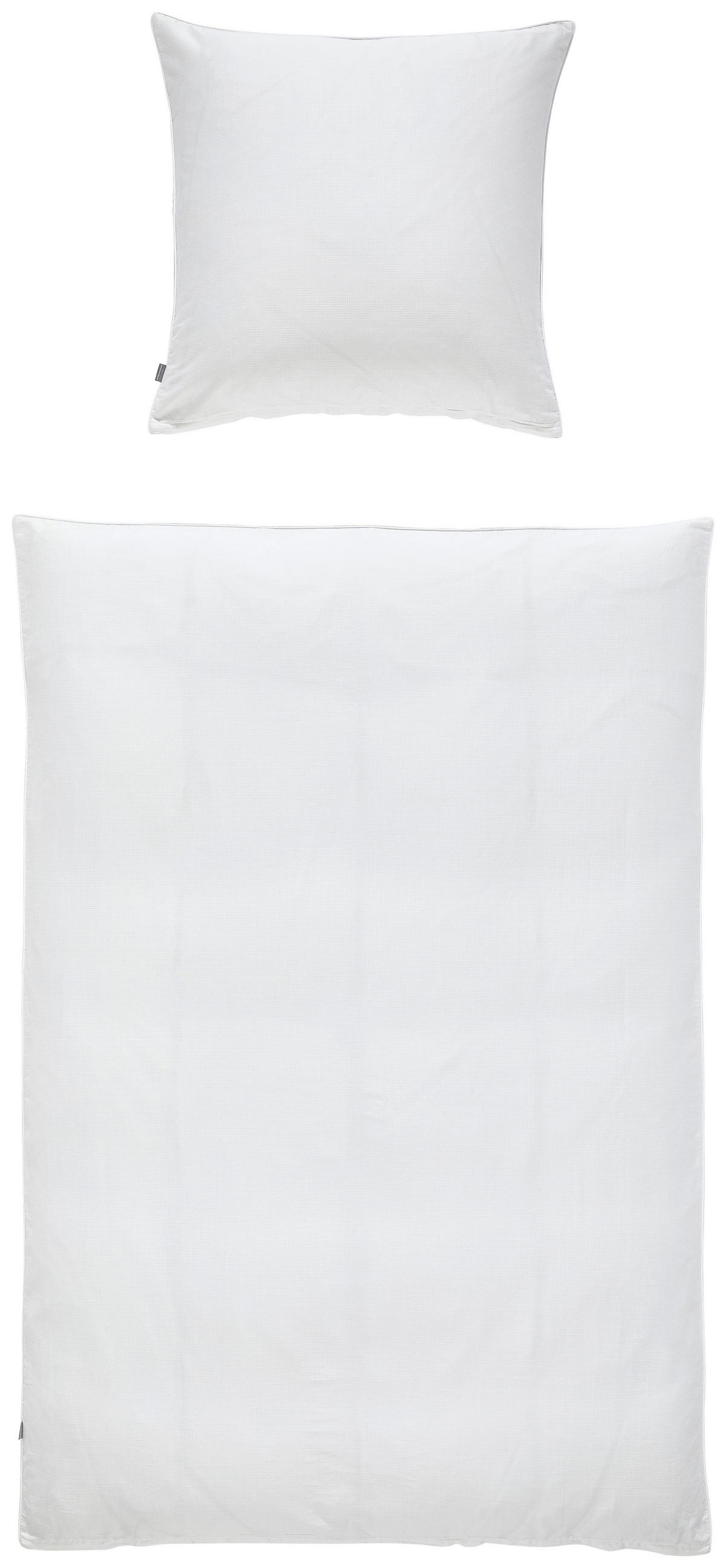 BETTWÄSCHE 2-teilig PEARL Satin 135/200 cm  - Weiß, Basics, Textil (135/200cm) - Musterring
