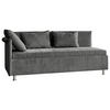 POLSTERLIEGE Flachgewebe Anthrazit  - Anthrazit/Alufarben, KONVENTIONELL, Holz/Holzwerkstoff (90/200cm) - Beldomo - Sleep