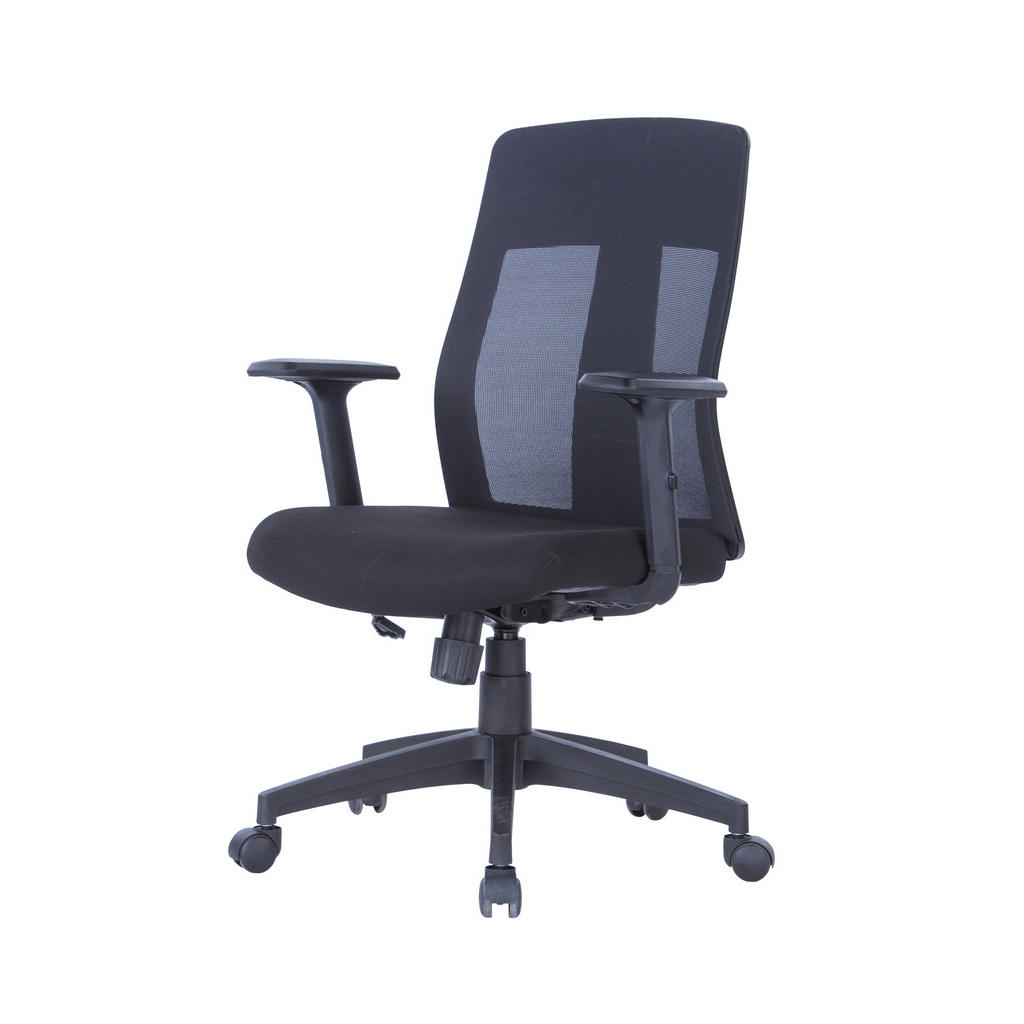 Thumbnail - Mid.you Drehstuhl Laguna,Schwarz, Metall, Kunststoff, Textil, Sternfuß, 64x106x61 cm, Stühle