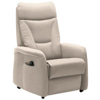 FERNSEHSESSEL  mit Relaxfunktion, Aufstehhilfe Mikrofaser Naturfarben  - Schwarz/Naturfarben, KONVENTIONELL, Textil (78/108/90cm) - Hukla