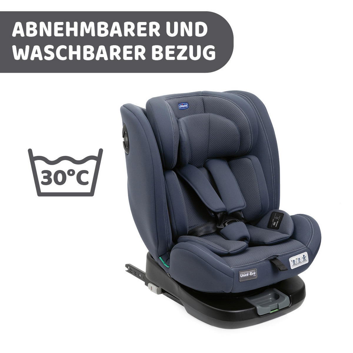 KINDERAUTOSITZ UNICO EVO I-S I  - Blaugrau, Basics (46/54/69/44cm) - Chicco