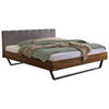 BETT 140/200 cm  in Anthrazit, Nussbaumfarben  - Anthrazit/Nussbaumfarben, KONVENTIONELL, Holz/Metall (140/200cm) - Hasena