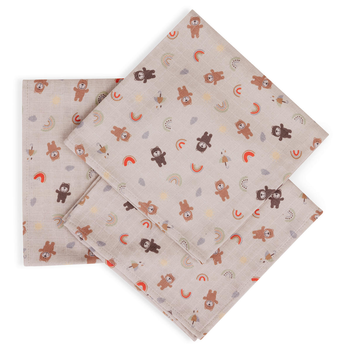 KINDERWAGENSET Salsa 5 Air Starter Set - Teddy  - Sandfarben/Schwarz, Basics, Textil/Metall (95,5/63/118cm) - ABC Design