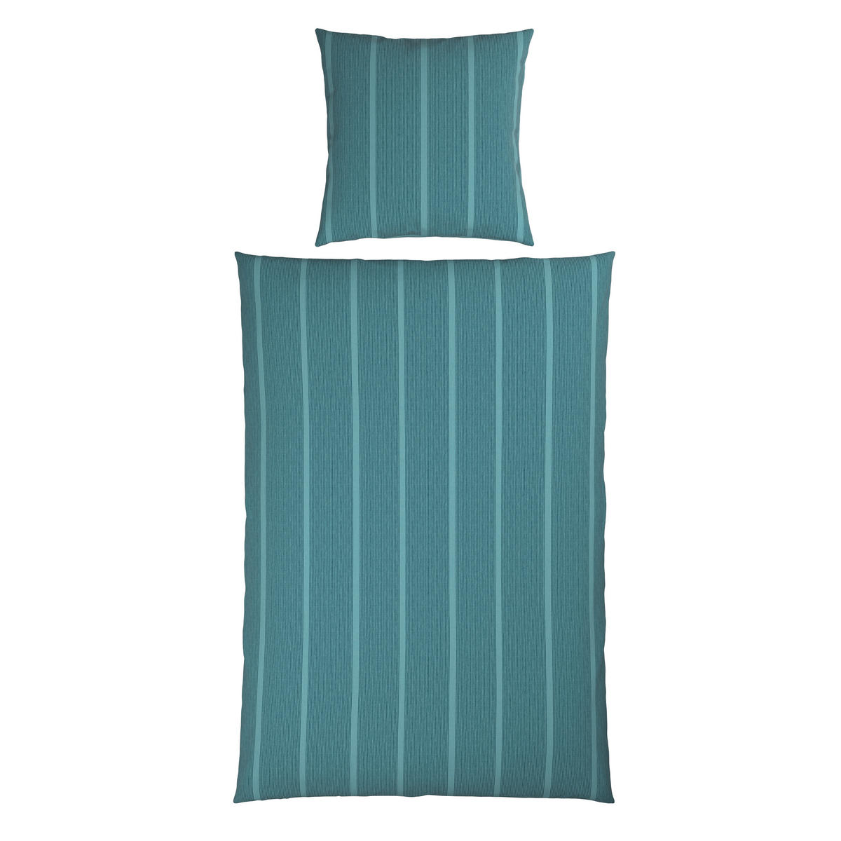 WENDEBETTWÄSCHE Renforcé 155/220 cm  - Petrol, Textil (155/220cm) - Bio:Vio