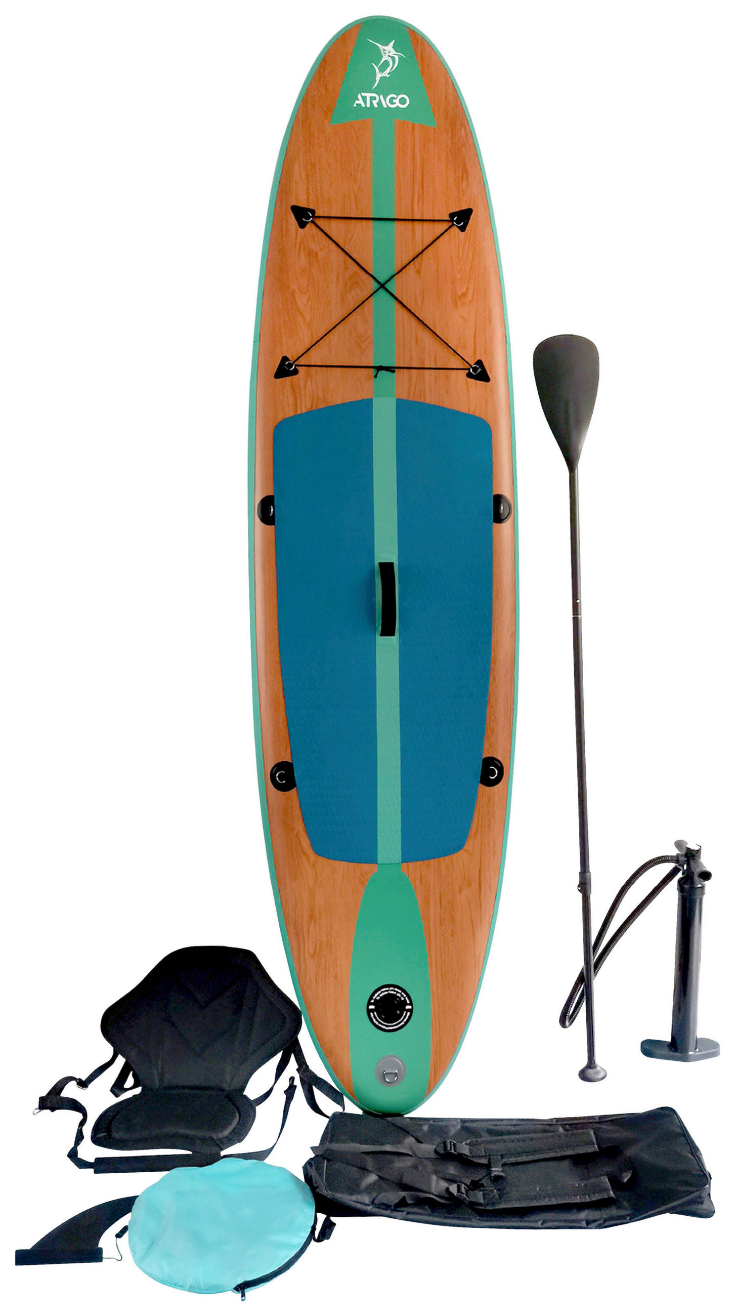 STAND-UP PADDLE BOARD WOOD - KONVENTIONELL, Kunststoff (290/76/15cm) - Atrigo