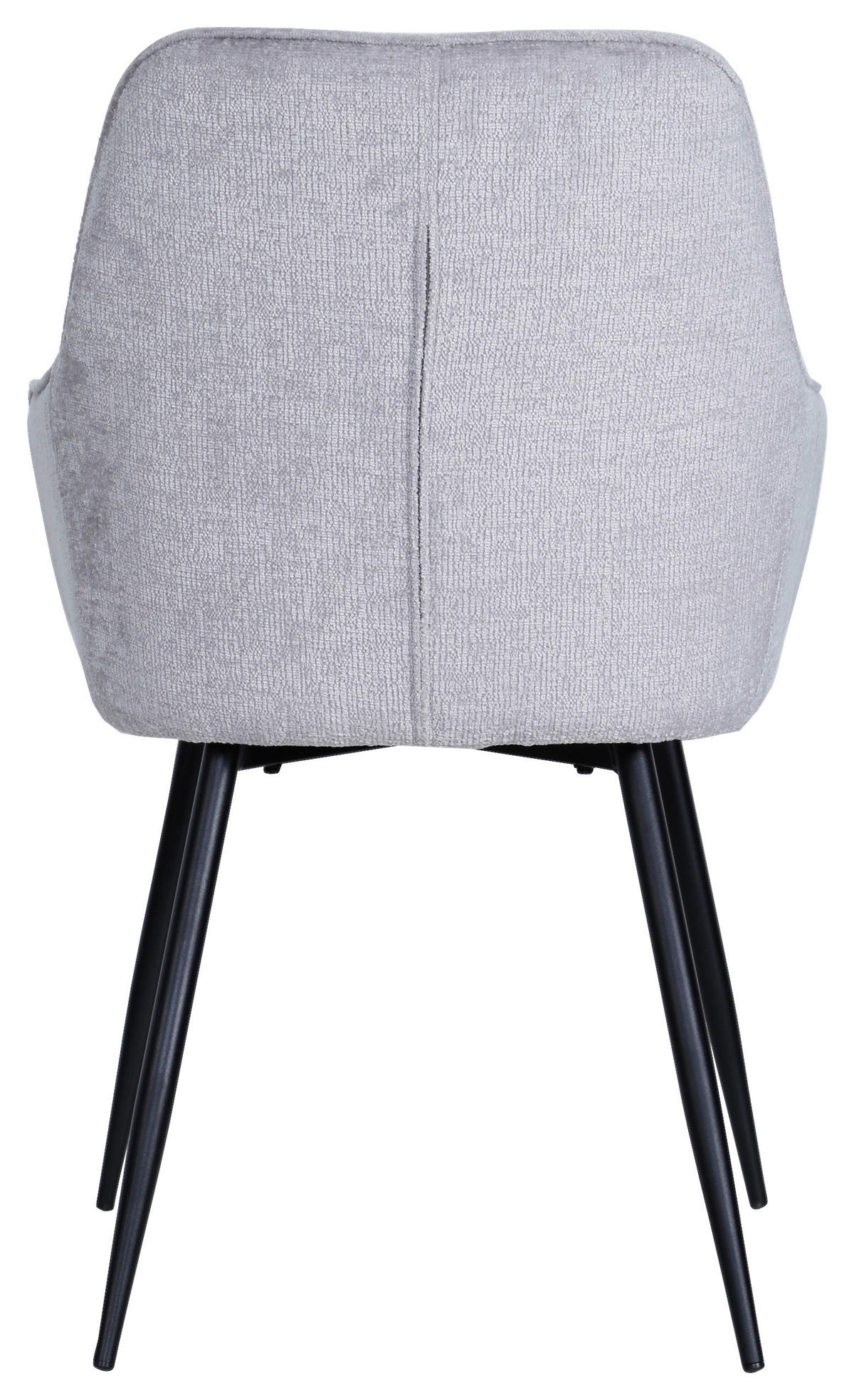 ARMLEHNSTUHL  in Eisen Bouclé  - Schwarz/Grau, MODERN, Holz/Textil (58/84/61cm) - MID.YOU