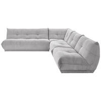 HÖRNSOFFA i manchester grå  - grå, Trend, textil (285/315cm) - Livetastic