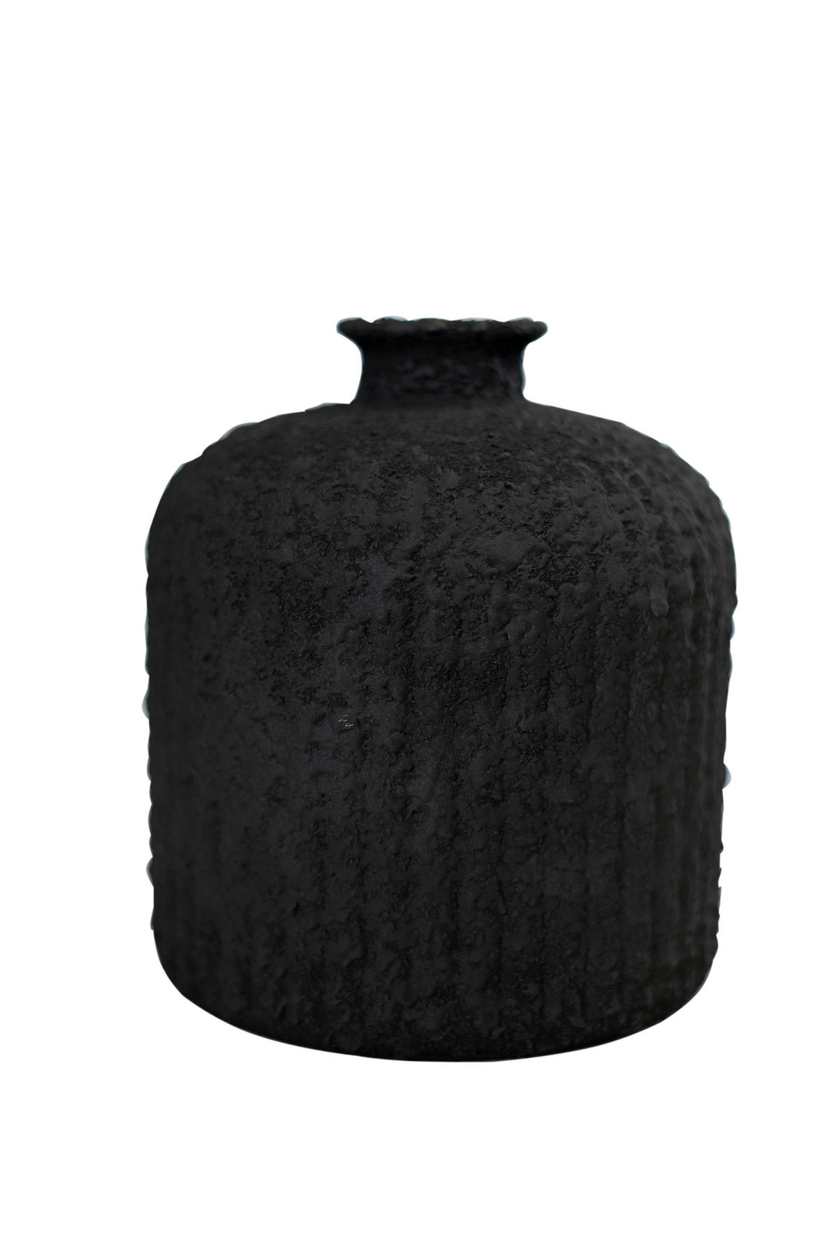 VÁZA  - fekete, Basics, Üveg (18cm)