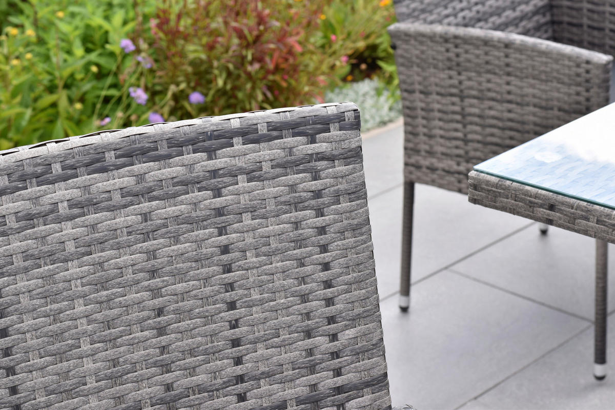 GARTENSET 13-teilig  - Grau, MODERN, Kunststoff/Metall - Gardenson