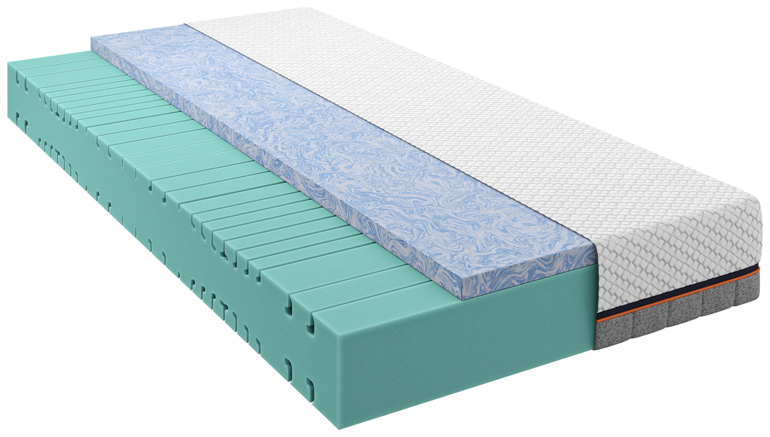 KALTSCHAUMMATRATZE 120/200 cm Höhe ca. 22 cm  - Basics, Textil (120/200cm) - Novel