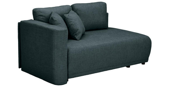 CHAISELONGUE Chenille Dunkelblau  - Schwarz/Dunkelblau, KONVENTIONELL, Kunststoff/Textil (93/73/171cm) - Carryhome