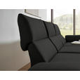 ECKSOFA  in Flachgewebe Anthrazit  255-365/175-224 cm  - Anthrazit/Schwarz, Design, Textil/Metall (255-365/175-224cm) - Dieter Knoll