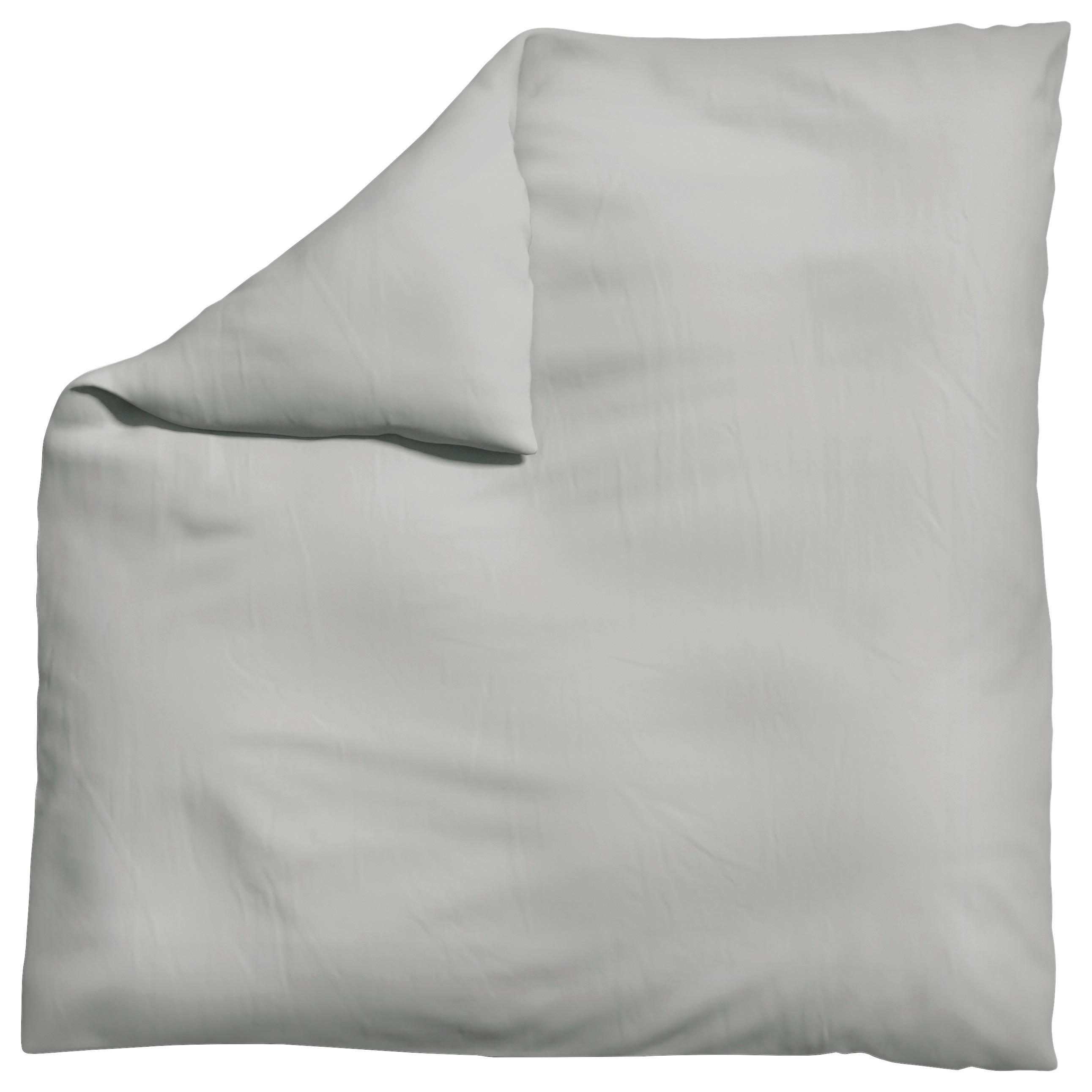 BETTDECKENBEZUG KNITTED JERSEY Jersey 200/200 cm  - Hellgrau, Basics, Textil (200/200cm) - Schlafgut